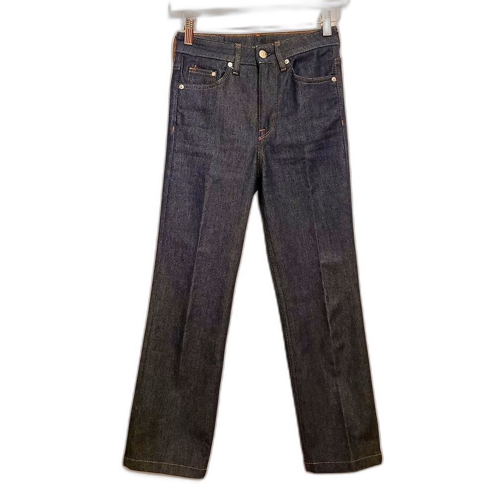 H&M Y2K Straight-Leg High Waist Ankle Women Indigo Jeans Size 25